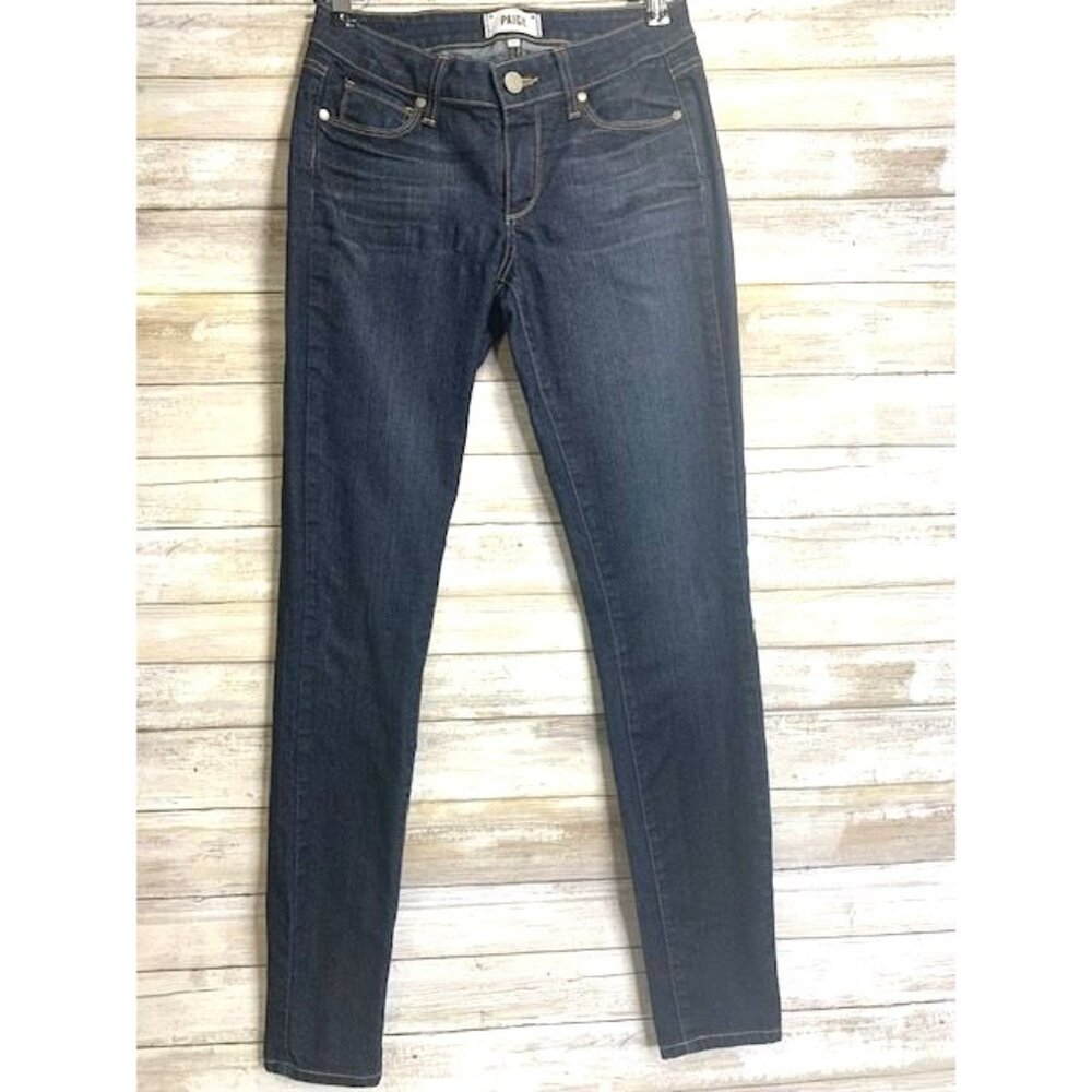 Womens Paige Verdugo Ultra Skinny Jeans‎ Size 27 Dark Wash Denim